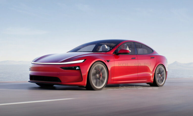 Обновлённая Tesla Model S: первые изображения